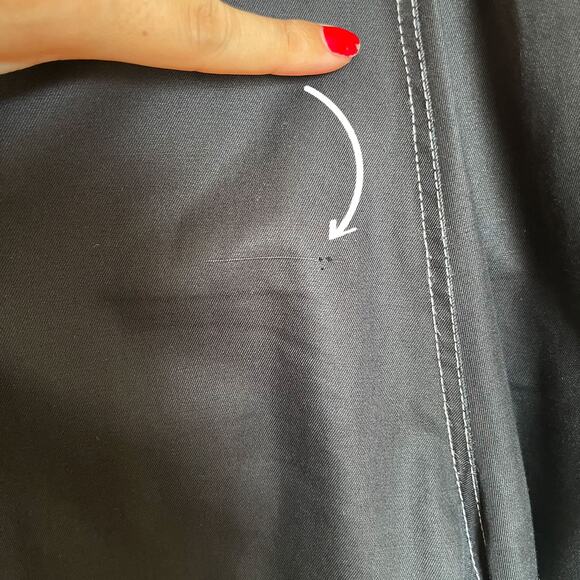 ORSEUND IRIS Workwear Belted Cotton Jumpsuit in Black Size M - Picture 14 of 16